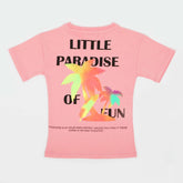Eminent Girls Half Sleeves T-Shirt - Pink