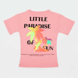 Eminent Girls Half Sleeves T-Shirt - Pink