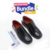 Boys School Plain Shoes - Black