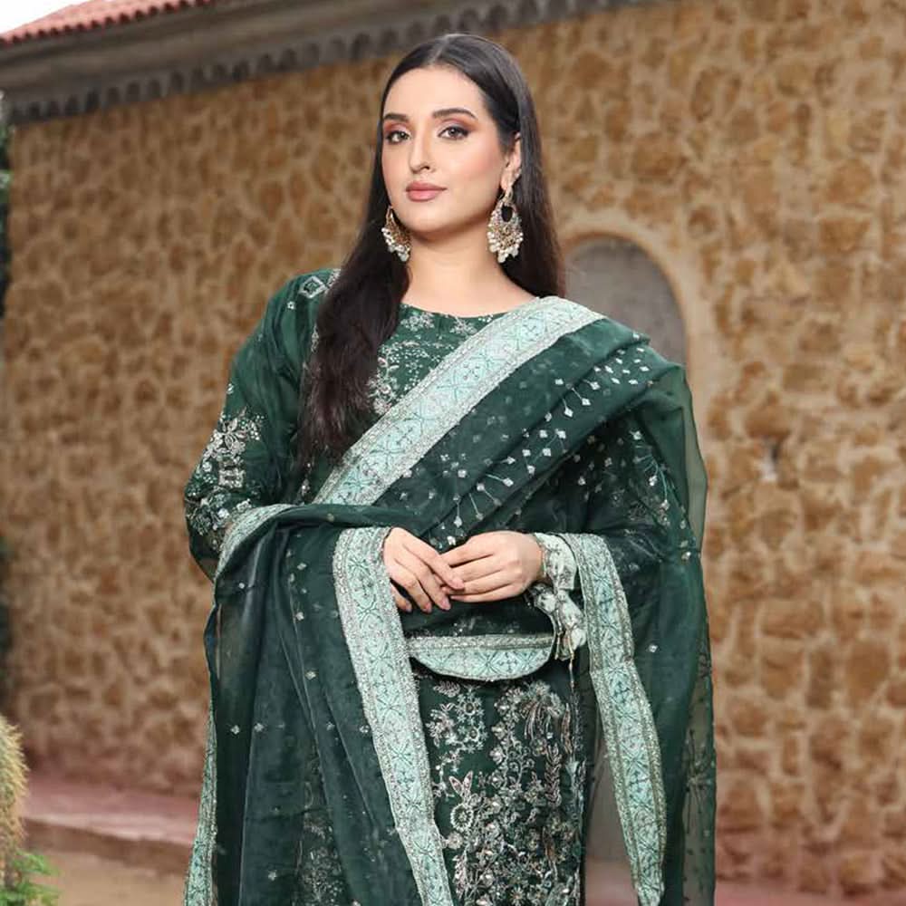 Schick Shehnai Embroidered Unstitched 3pcs Suit - 4