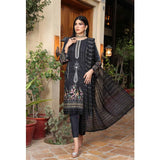 Schick Viscose Embroidered Un-sitiched 3pcs Suit - 2