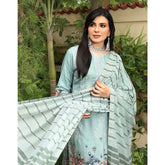 Schick Viscose Embroidered Un-sitiched 3pcs Suit - 4