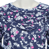 Eminent Women's Bermuda Frill Top - White & Blue