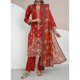 Anmaol Printed Embroidered Unstitched 3pcs Suit - 1017