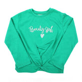 Girls Knitted Top - Green