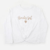 Girls Knitted Top - White