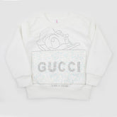 Girls Full Sleeves Sweatshirt - White