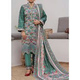 VS-ANMOL Cottle Printed Embroidered Unstitched 3pcs Suit With Embroidered Dupatta - 260