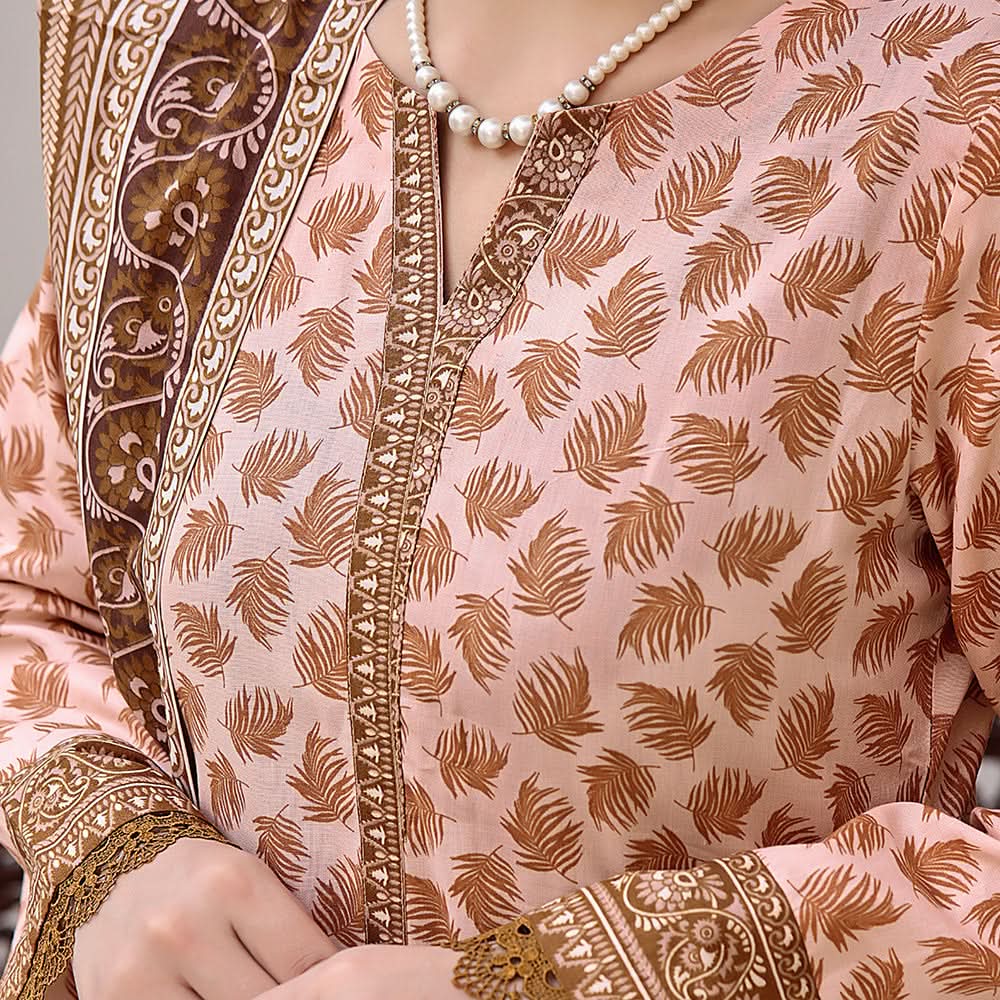 VS-AYESHA ALISHBA Cambric Printed Unstitched 3pcs Suit - 190