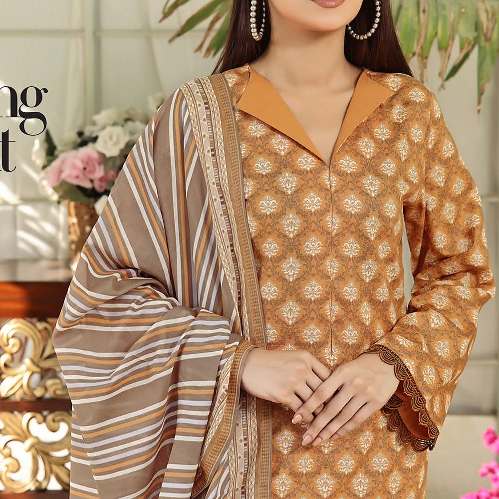 VS-AYESHA ALISHBA Cambric Printed Unstitched 3pcs Suit - 189