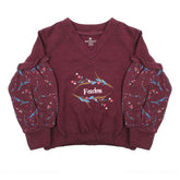 Eminent Girls Full Sleeves T-Shirt - Maroon