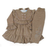 Girls Tight Suit - Light Brown