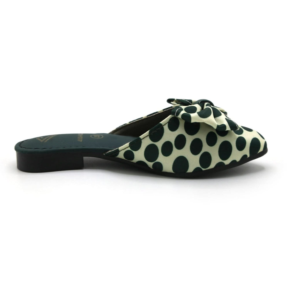 Girls Backless Pump - Green
