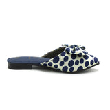 Girls Backless Pump - Blue