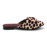 Girls Backless Pump - Maroon