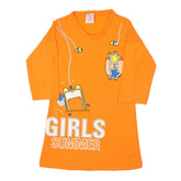 Girls Full Sleeves Top - Orange
