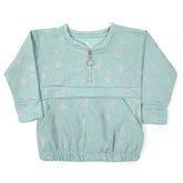 Eminent Girls Full Sleeves Sweatshirt - Green