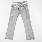 Girls Denim Pant - Light Grey