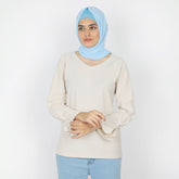 Women's Full Sleeves T-Shirt - Fawn