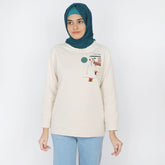 Women's Full Sleeves Sweat Shirt - Fawn