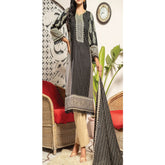 VS Daman Cambric Unstitched 3pcs Suit - 606-B