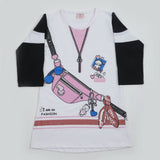 Girls Full Sleeves Top - White