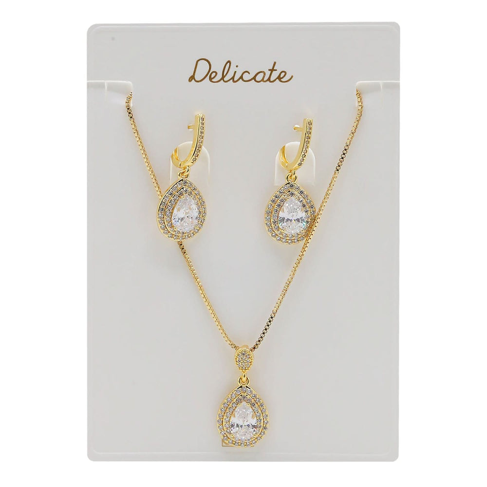 Women's Locket Set - Golden
