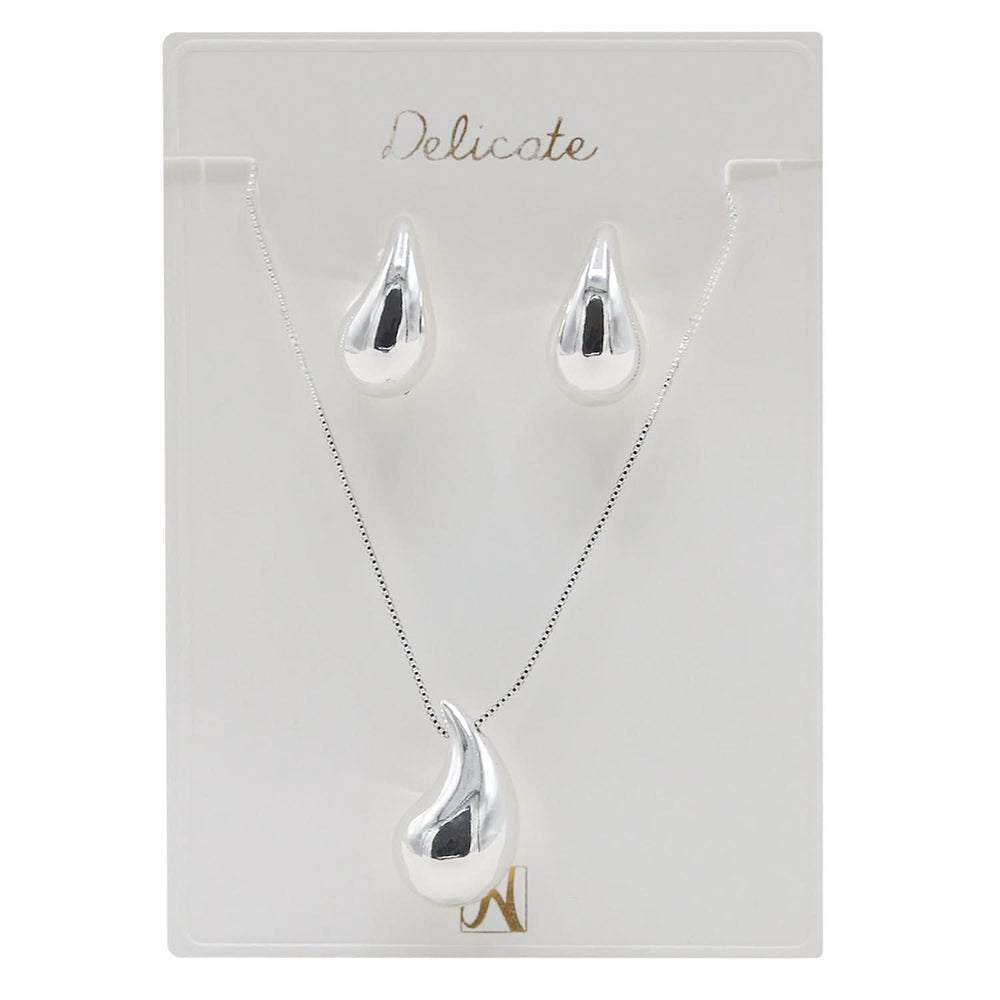 Women's Locket Set - Silver