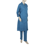 Eminent Women's Embroidered 2 Pcs Suit - Blue