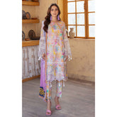 Sunshine Bloom By Al Zohaib Print Kari Lawn Unstitched 3 pcs Suit - 9