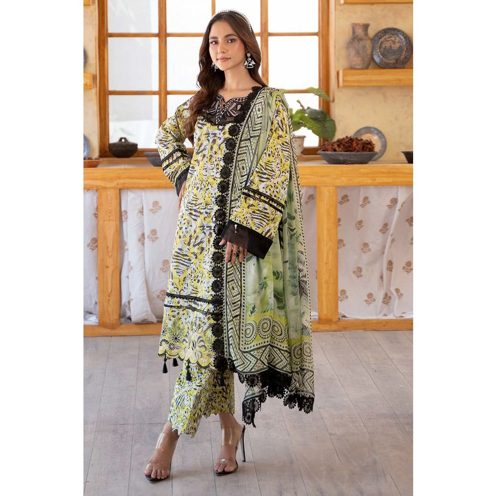 Sunshine Bloom By Al Zohaib Print Kari Lawn Unstitched 3 pcs Suit - 7