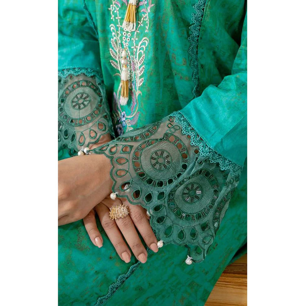 Sunshine Bloom By Al Zohaib Print Kari Lawn Unstitched 3 pcs Suit - 6