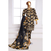 3D Daman kari By MI Creation Printed Lawn With Embroidered Unstitched 3Pcs Suit - 10
