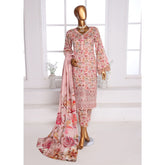 3D Daman kari By MI Creation Printed Lawn With Embroidered Unstitched 3Pcs Suit - 6