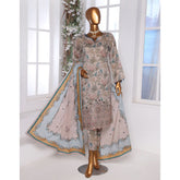 3D Daman kari By MI Creation Printed Lawn With Embroidered Unstitched 3Pcs Suit - 8