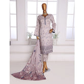 3D Daman kari By MI Creation Printed Lawn With Embroidered Unstitched 3Pcs Suit - 2