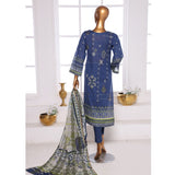 Needle Wonder By Dr. Haris Printed & Embroidered Lawn Unstitched 3Pcs Suit - 2