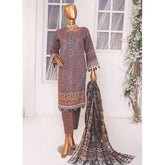 Needle Wonder By Dr. Haris Printed & Embroidered Lawn Unstitched 3Pcs Suit - 1