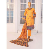 Needle Wonder By Dr. Haris Printed & Embroidered Lawn Unstitched 3Pcs Suit - 4