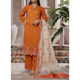 VS AIZA & MOMINA Printed Chikankari Embroidered Unstitched 3Pcs Suit - 185