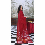 Emerald Chiffon By Dr. Haris Hand Embellishment Sami Unstitched 3Pcs Suit - 2
