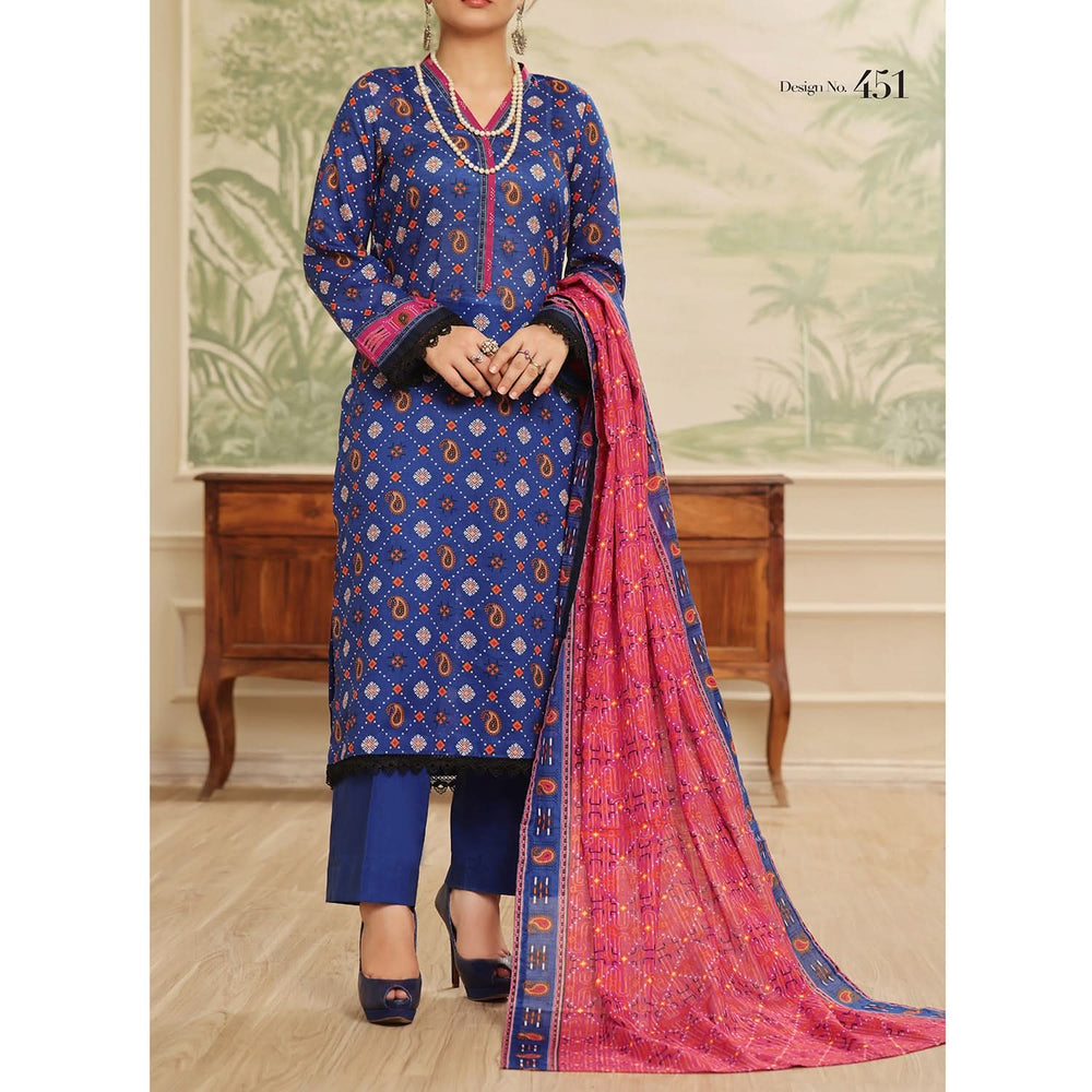 Sufinas By VS Textile Lawn Printed Unstitched 3 Pec Suit - 1151