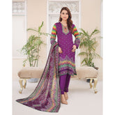 Laiba By SN Cloth Printed Unstitched 3 Pcs Suit - 6