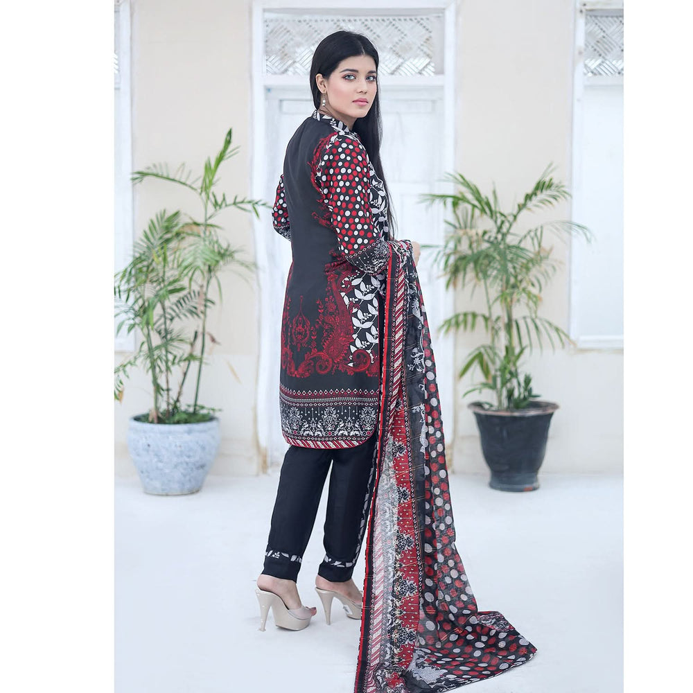 Laiba By SN Cloth Printed Unstitched 3 Pcs Suit - 14