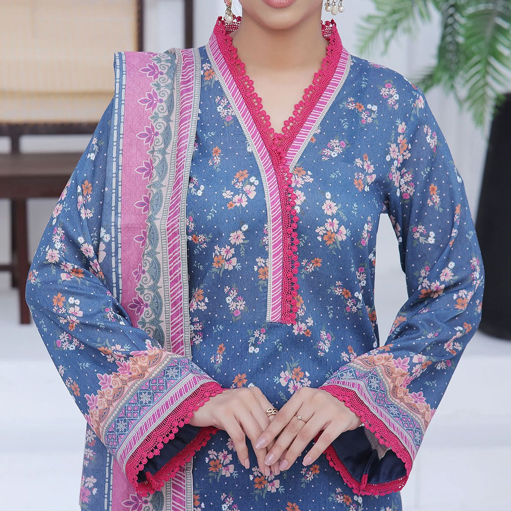 Ayesha Alishba By VS Textile Printed Lawn Unstitched 3Pcs Suit - 594