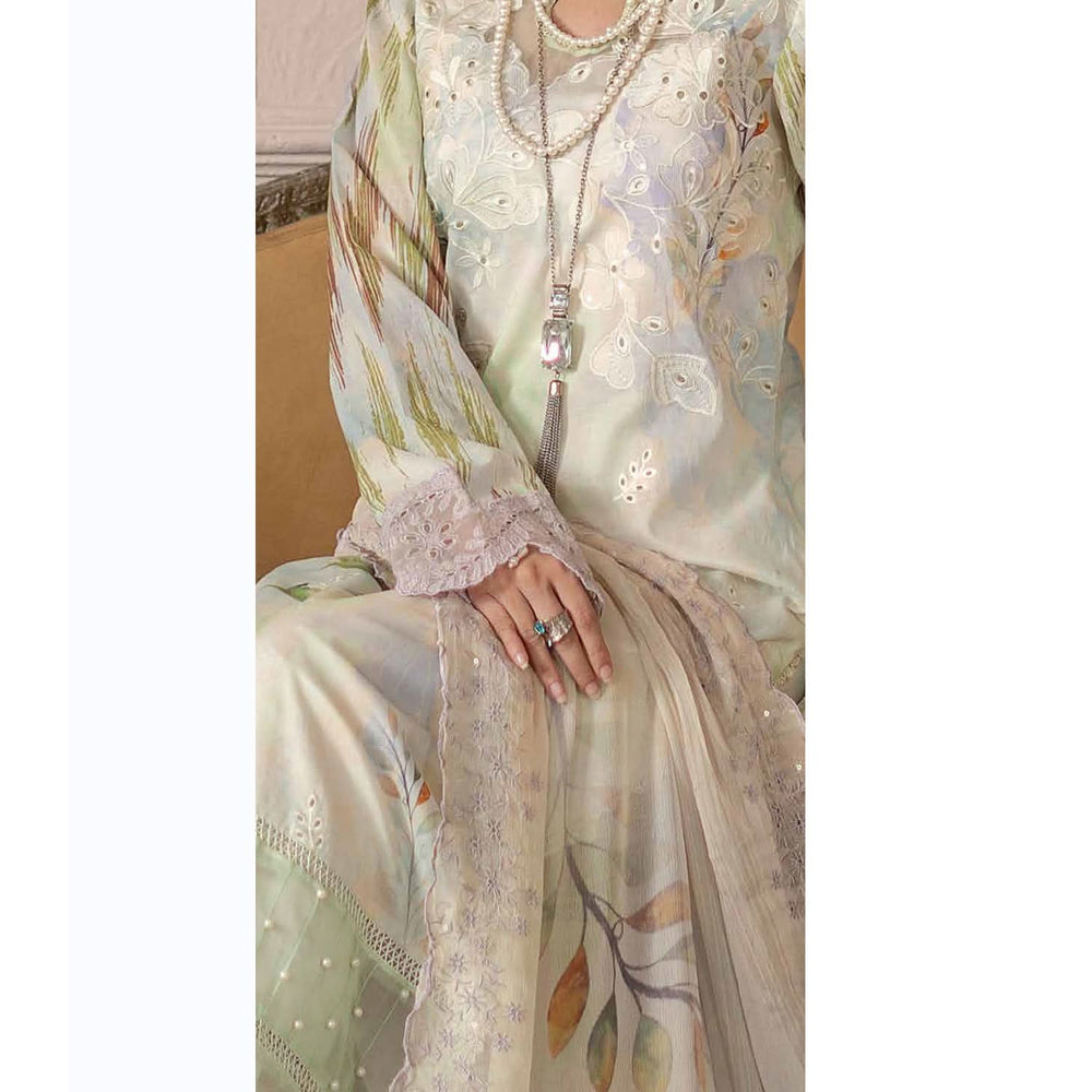 Sunshine Bloom By Al Zohaib Lawn Premium Unstitched 3 Pcs Suit - 12