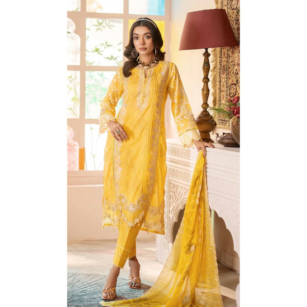 Sunshine Bloom By Al Zohaib Lawn Premium Unstitched 3 Pcs Suit - 6