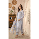 Sunshine Bloom By Al Zohaib Lawn Premium Unstitched 3 Pcs Suit - 3