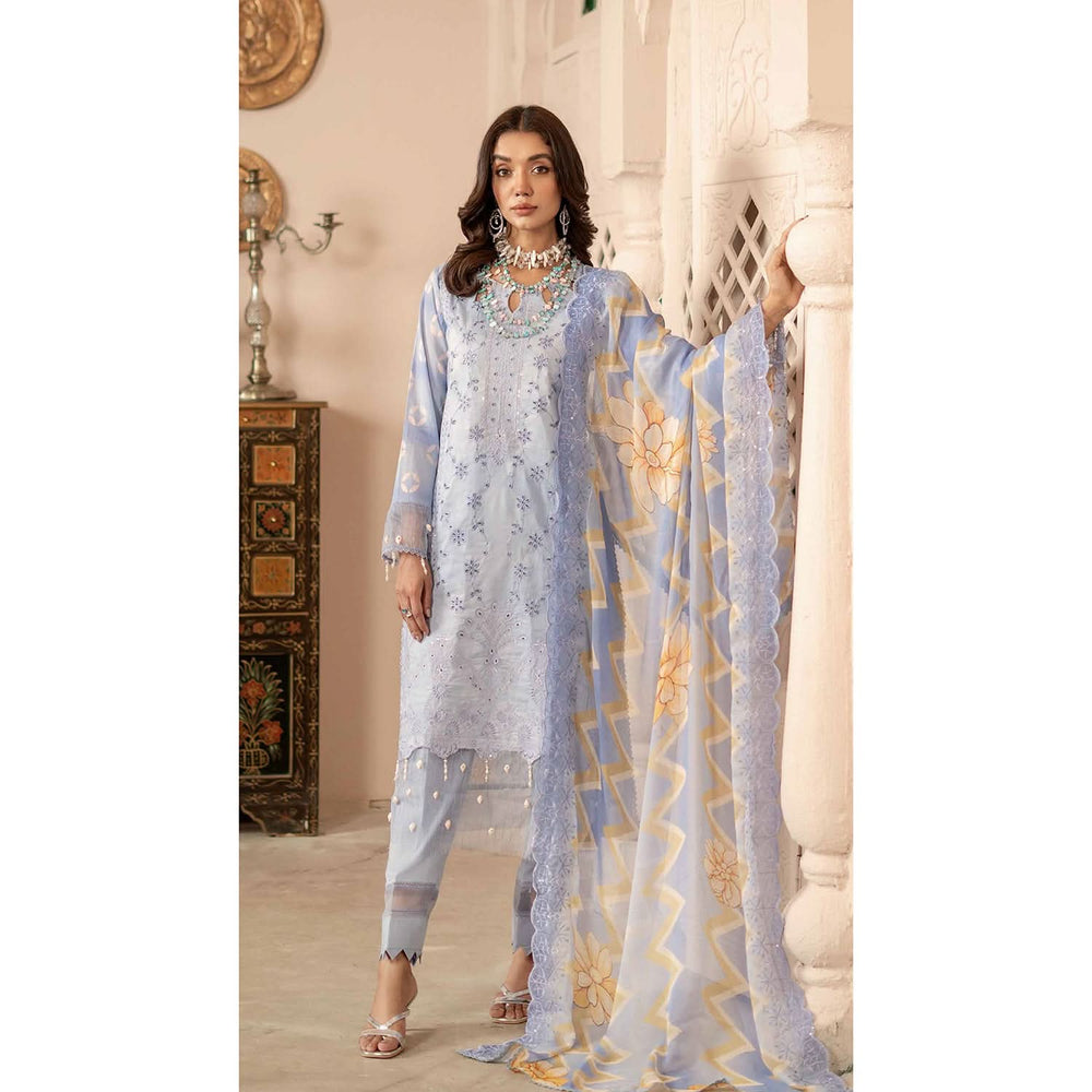 Sunshine Bloom By Al Zohaib Lawn Premium Unstitched 3 Pcs Suit - 3