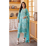 Sunshine Bloom By Al Zohaib Print Kari Lawn Unstitched 3 Pcs Suit - 12